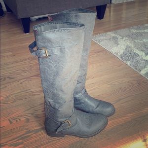 Plus size calf riding boots